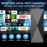 Long Range HD Digital TV Antenna with Booster