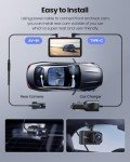 4K Dash Cam with Dual Cameras and WiFi