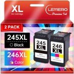 LEMERO 245XL Ink Cartridge Combo for Canon Printers