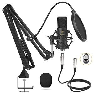 TONOR XLR Cardioid Condenser Microphone Kit