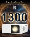 4K WiFi Bluetooth Projector - Home Theater & Outdoor