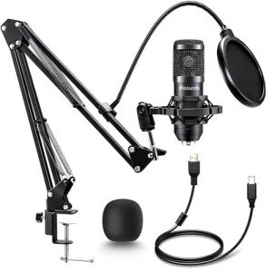 USB Condenser Microphone Kit for Streaming & Recording