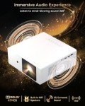 4K WiFi Bluetooth Projector - Home Theater & Outdoor