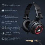 MAONO Podcast Microphone and Studio Headphone Set