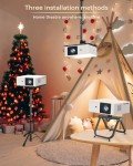 4K WiFi Bluetooth Projector - Home Theater & Outdoor