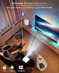 4K WiFi Bluetooth Projector - Home Theater & Outdoor