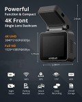Kingslim D5 4K Dash Cam with WiFi and GPS