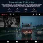 COOAU D30S 4K Dual Dash Cam with Wi-Fi