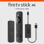 Fire TV Stick 4K with USB Power Cable