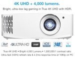 Optoma UHD38x 4K Gaming Projector with 240Hz Refresh