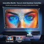 4K WiFi Projector with Bluetooth 5.3 for Outdoors
