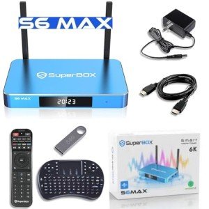 Smart S6-MAX TV Box with Voice Remote & Accessories
