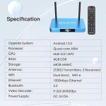 Smart S6-MAX TV Box with Voice Remote & Accessories