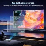 4K WiFi Projector with Bluetooth 5.3 for Outdoors