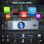 4K WiFi Projector with Bluetooth 5.3 for Outdoors
