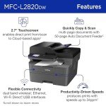 Brother MFC-L2820DW Wireless Monochrome Laser Printer