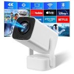 Mini 4K Projector with Built-in Speaker & Apps