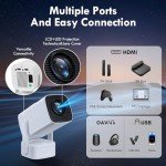Mini 4K Projector with Built-in Speaker & Apps