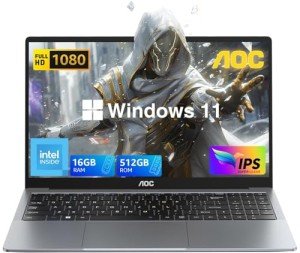 AOC 15.6" FHD Gaming Laptop, N97, 16GB RAM