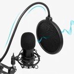 MEKOFO USB Condenser Microphone Kit for Recording