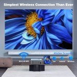 5G WiFi Bluetooth 4K Outdoor Projector, 16000 Lumens