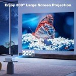 5G WiFi Bluetooth 4K Outdoor Projector, 16000 Lumens