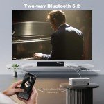 5G WiFi Bluetooth 4K Outdoor Projector, 16000 Lumens