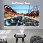 5G WiFi Bluetooth 4K Outdoor Projector, 16000 Lumens