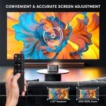 PANSEBA 4K Mini Bluetooth Projector for Home Use