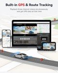 REDTIGER 4K Triple Channel Dash Cam with GPS