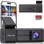 2.5K WiFi Dash Cam with Night Vision and App