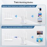AC1200 Dual Band WiFi Extender Signal Booster