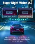 4K Dual Dash Camera with Night Vision & G-Sensor