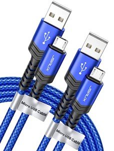 JSAUX 6.6FT Micro USB Charging Cable - 2-Pack