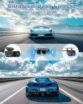 4K WiFi Dash Cam Front & Rear with 64GB Card
