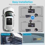 4K Dual Dash Cam with GPS and WiFi