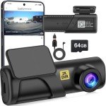 2K WiFi Dash Cam with Free 64GB SD Card