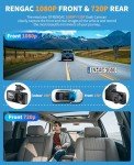 Dual Channel WiFi Dash Cam with Night Vision