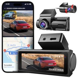 IKOPO 4K Front and Rear Dash Cam with GPS