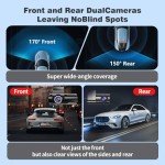 IKOPO 4K Front and Rear Dash Cam with GPS