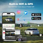 IKOPO 4K Front and Rear Dash Cam with GPS