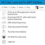 HP Color LaserJet Pro MFP 3301fdw All-in-One Printer