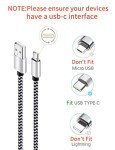 Teeind 5-Pack Braided USB Type C Fast Charging Cables