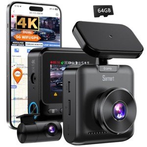 Sarmert C2 4K Dual Dash Cam with GPS