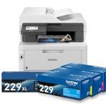 Brother MFC-L3780CDW Color All-in-One Printer Bundle