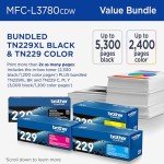 Brother MFC-L3780CDW Color All-in-One Printer Bundle