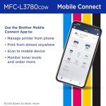 Brother MFC-L3780CDW Color All-in-One Printer Bundle