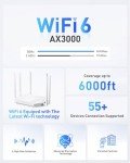 AX3000 WiFi 6 Router - Reliable Home Internet