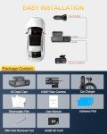 4K Dual Channel Dash Cam with WiFi and 64GB