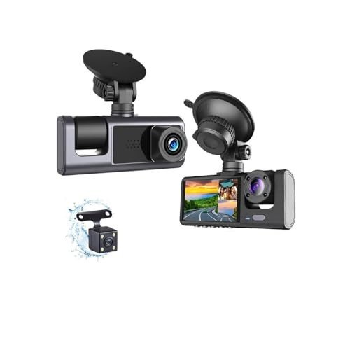3-Channel Dash Camera with 1080P Recording